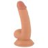 Mr. Rude - livaktig sugedildo med testikler 18cm (natur)