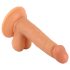 Mr. Rude - Naturtro dildo med sugekopp og testikler - 17 cm