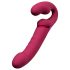 LOVENSE Lapis - trådløs, stroppeløs strap-on vibrator (rød)