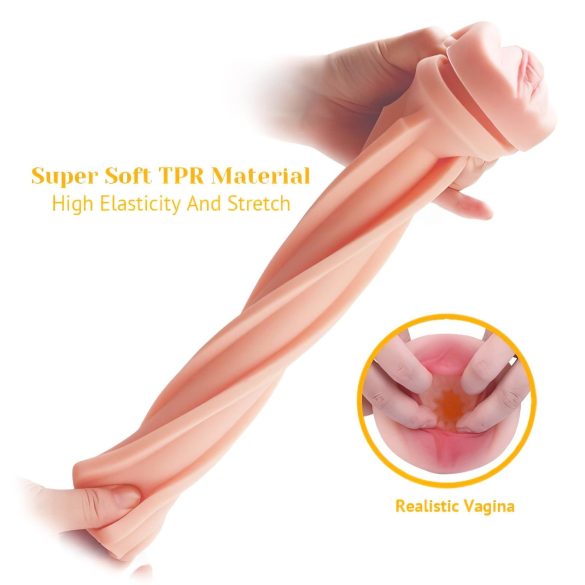 "Tracy's Dog Kopp - naturtro masturbator for menn (svart/naturlig)"