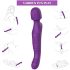 Tracy's Dog Tryllestav - pulserende massasjevibrator (lilla)