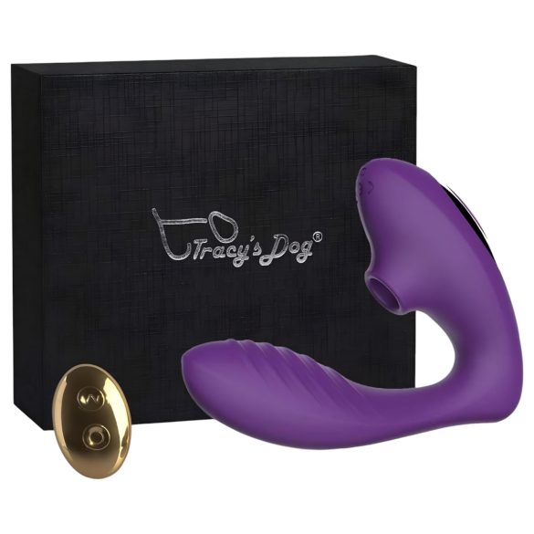Tracy's Dog 2 - 2-i-1 luftbølgevibrator (lilla)