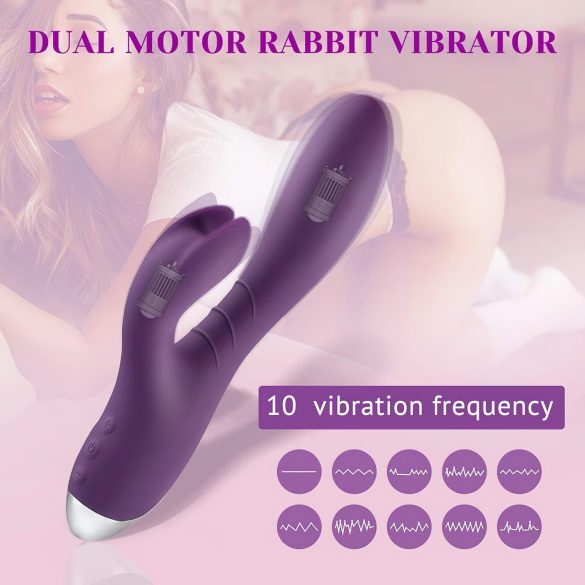 Tracy's Dog Rabbit - vanntett klitorisvibrator (lilla)