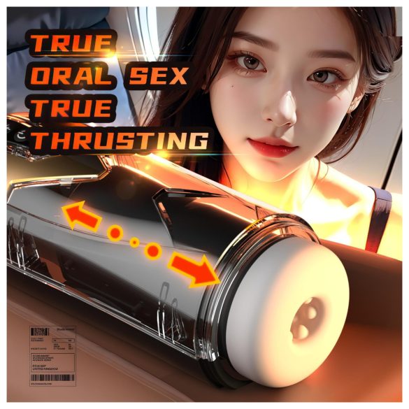 Leopard - støtende onanihjelpemiddel (svart)