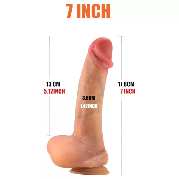 FeelSkin - ultrarealistisk dildo - naturtro (17,8 cm)