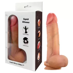   FeelSkin - ultrarealistisk dildo med baller - natur (18,5 cm)