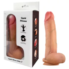   FeelSkin - ultrarealistisk dildo med testikler - naturtro (23 cm)