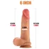 FeelSkin - ultrarealistisk dildo med testikler (naturell, 12,5 cm)