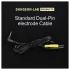 DG-LAB - elektrodeledning fra 2,5 mm jack til 2 mm pigger (svart)