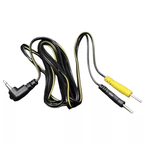 DG-LAB - elektrodeledning fra 2,5 mm jack til 2 mm pigger (svart)