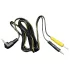 DG-LAB - elektrodeledning fra 2,5 mm jack til 2 mm pigger (svart)