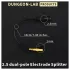 DG-LAB - elektrodefordeler fra 2,5 mm-kontakt til 2 mm (svart)