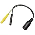 DG-LAB - elektrodefordeler fra 2,5 mm-kontakt til 2 mm (svart)