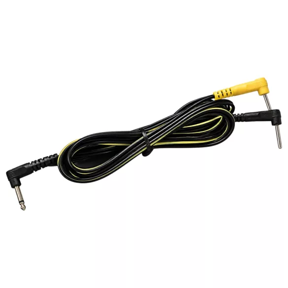 DG-LAB - elektrodekabel med rettvinklede 2 mm plugger (svart)