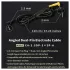 DG-LAB - elektrodekabel med rettvinklede 2 mm plugger (svart)
