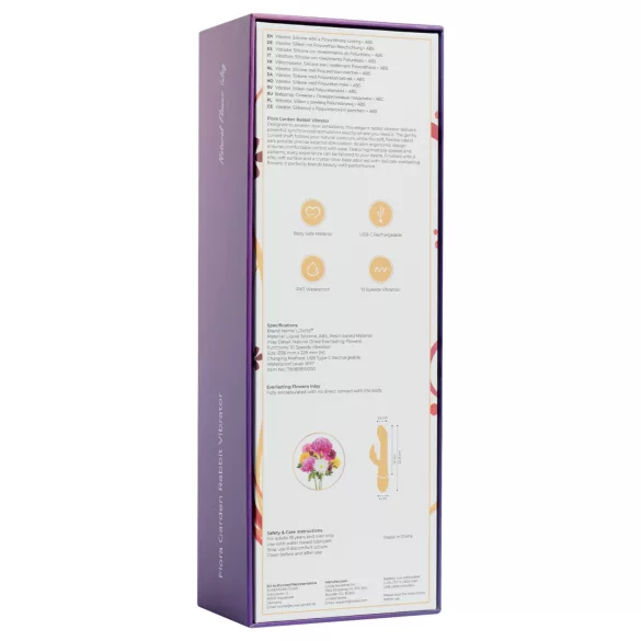 LOVISS Flower - G-punktvibrator med klitorisbøyle (svart)