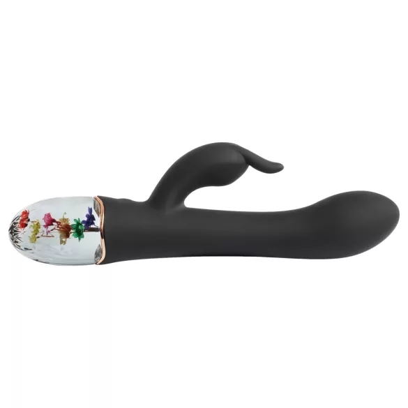 LOVISS Flower - G-punktvibrator med klitorisbøyle (svart)