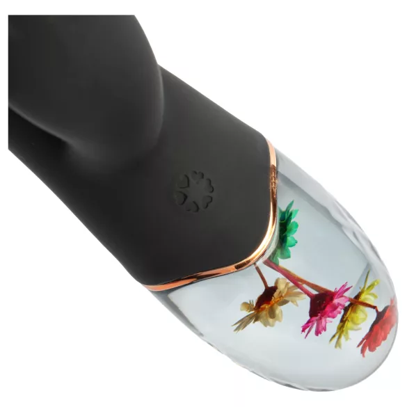 LOVISS Flower - G-punktvibrator med klitorisbøyle (svart)