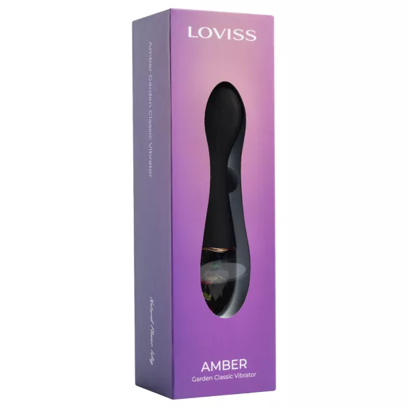 LOVISS Flower - stavvibrator (svart)
