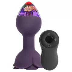 LOVISS Flower - analvibrator med fjernkontroll (lilla)
