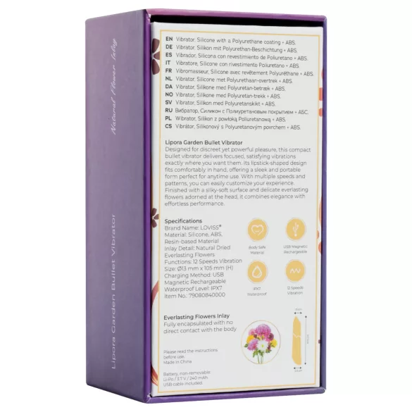LOVISS Flower - mini stavvibrator (lilla)