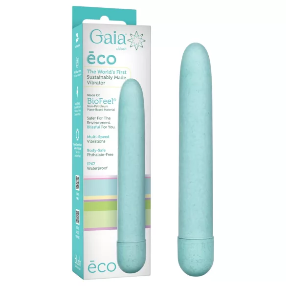 Gaia Eco L - miljøvennlig stavvibrator (blå) - stor