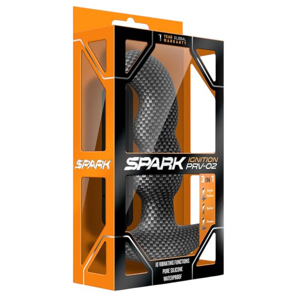 Blush Spark - vanntett analvibrator (svart)