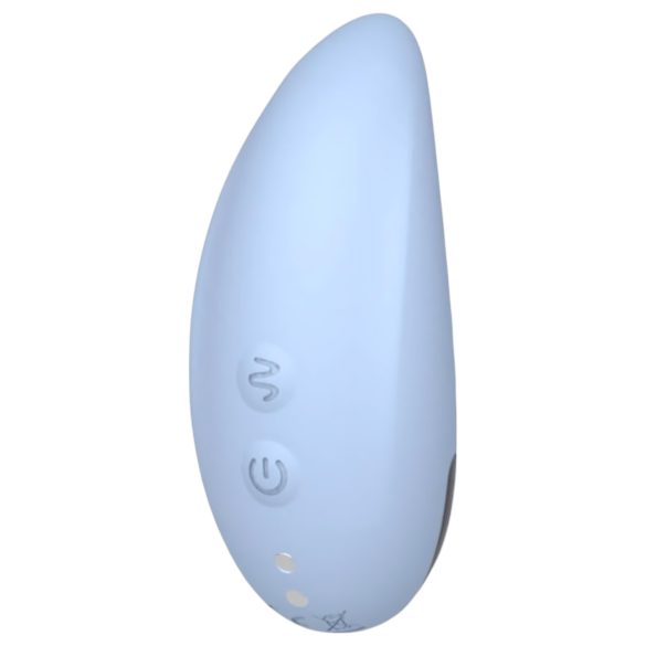 Vibeconnect - oppladbar vannfast klitorisvibrator (blå)