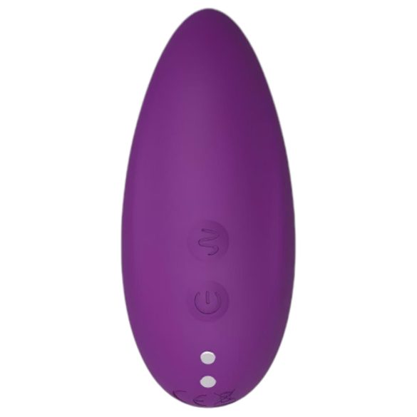 Vibeconnect - oppladbar vanntett klitorisvibrator (lilla)