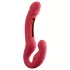 Honey Play Box Harmony Duo - appstyrt påsettbar vibrator med tungefunksjon (rød)