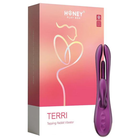 Honey Play Box Terri - smart tungevibrator med klitorisarm (lilla)