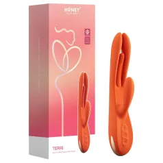   Honey Play Box Terri - App‑styrt vibrator med klitorisstimulator (oransje)