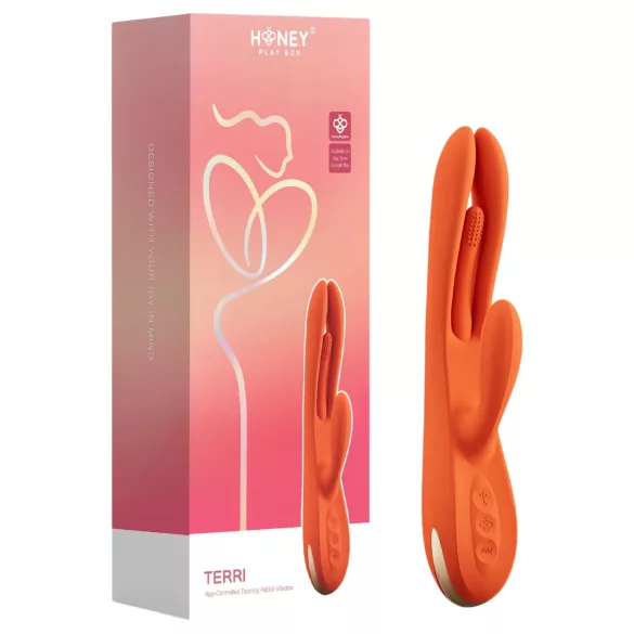 Honey Play Box Terri - smart tunge- og klitorisstimulator (oransje)