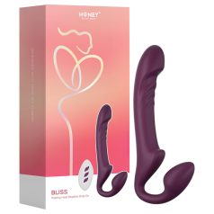   Honey Play Box Bliss - roterende perlevibrator med seletøy (lilla)