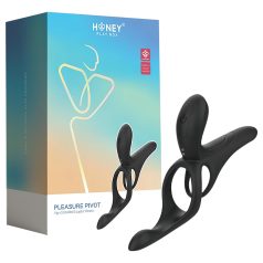   Honey Play Box Pleasure Pivot - smart vibrasjonsring for penis og testikler (svart)