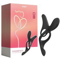   Honey Play Box Pleasure Pivot - smart vibrasjonsring for penis og testikler (svart)