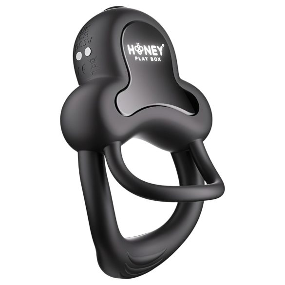Honey Play Box Anello - smart vibrerende penis- og testikkelring (svart)