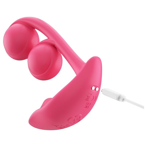 Honey Play Box Melody - smart 2i1 perlevibrator (rød)