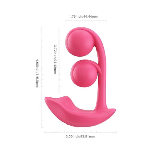 Honey Play Box Melody - smart, perlete 2i1 vibrator (rød)