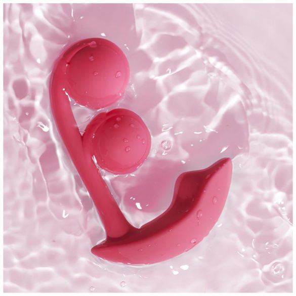 Honey Play Box Melody - smart, perlete 2i1 vibrator (rød)