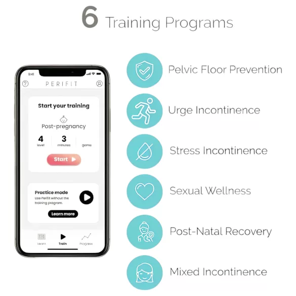 Perifit - App-styrt vibrerende geishakule (rosa)