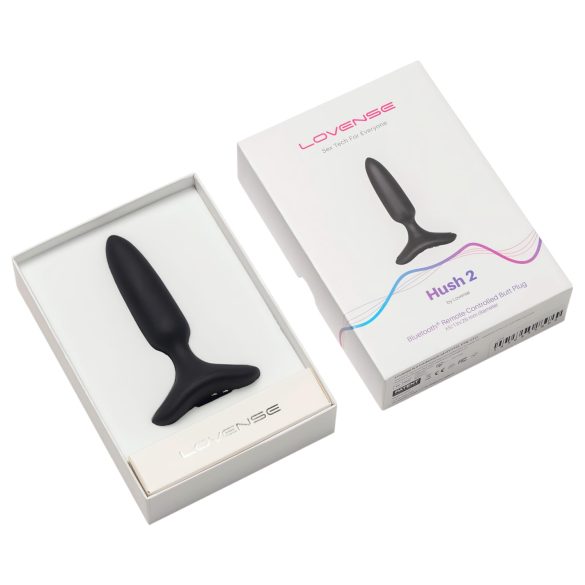 LOVENSE Hush 2 XS - oppladbar liten analvibrator (25mm) - svart