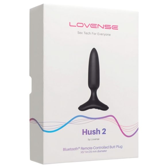 LOVENSE Hush 2 XS - oppladbar liten analvibrator (25mm) - svart