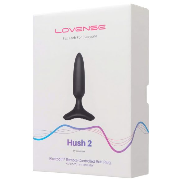 LOVENSE Hush 2 XS - oppladbar liten analvibrator (25mm) - svart