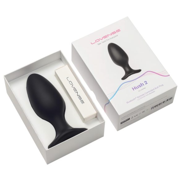 LOVENSE Hush 2 L - oppladbar liten analvibrator (57mm) - svart
