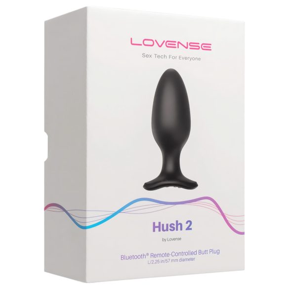 LOVENSE Hush 2 L - oppladbar liten analvibrator (57mm) - svart