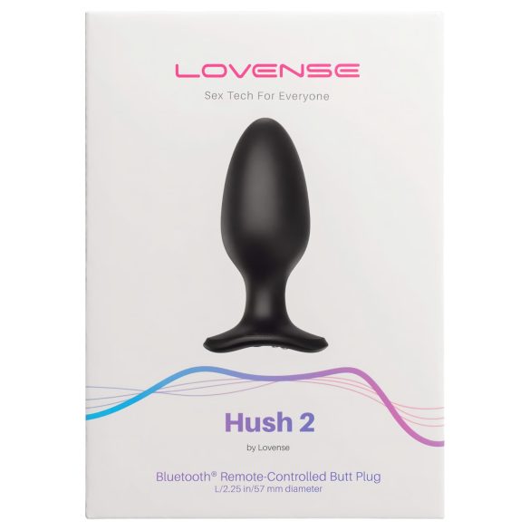 LOVENSE Hush 2 L - oppladbar liten analvibrator (57mm) - svart