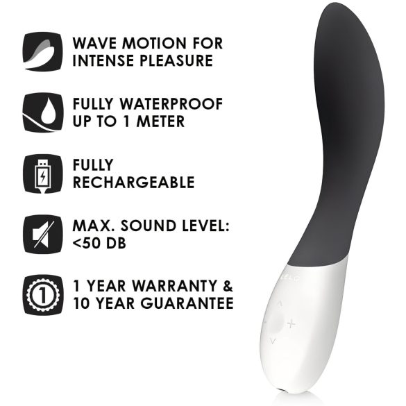 LELO Mona Wave - vanntett G-punkt-vibrator (svart)