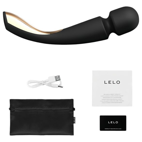 LELO Smart Wand 2 - stor - oppladbar massasjestav (svart)