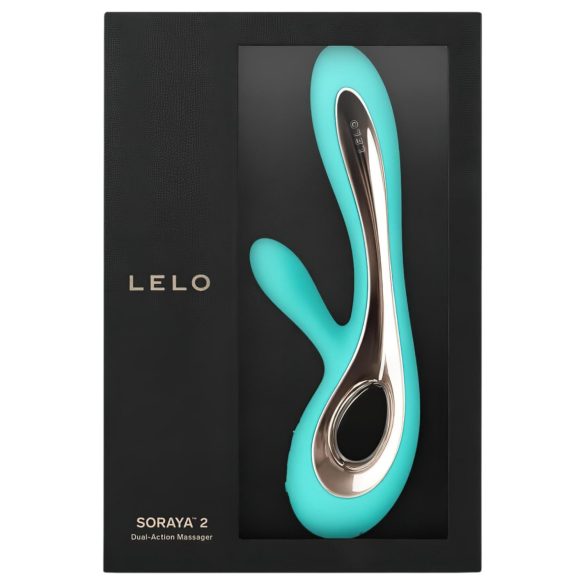 LELO Soraya 2 - vanntett vibrator med klitorisstimulator (turkis)